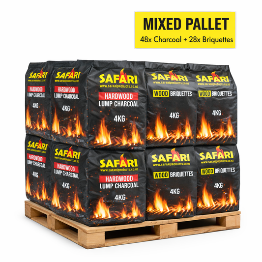 Safari Bundle offer: 28 x Wood Briquettes & 48 x Lump Charcoal