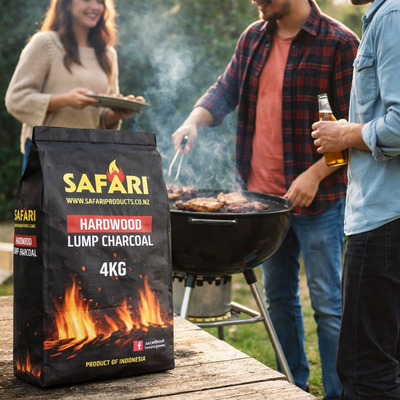 Safari Hardwood Lump Charcoal - Outdoor with Weber