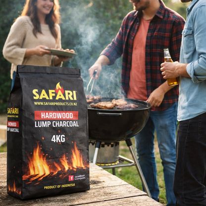 Safari Hardwood Lump Charcoal 4kg (Pallet of 84 bags)