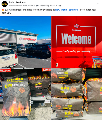 Safari Bundle with 40 Wood Briquettes and 60 Lump Charcoal for grilling and barbecue